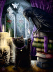 Load image into Gallery viewer, Ravensburger Black Cat and Raven 500pc
