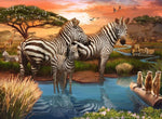 Load image into Gallery viewer, Ravensburger Zebra at Water Point 500pc