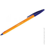 Load image into Gallery viewer, BIC ORANGE BALLPENS BLUE FINE