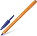 Load image into Gallery viewer, BIC ORANGE BALLPENS BLUE FINE