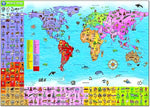 Load image into Gallery viewer, ORCHARD TOYS WORLD MAP PUZZLE AND POSTER 280