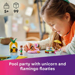 Load image into Gallery viewer, Lego Friends Unicorn & Flamingo Pool Party 42658