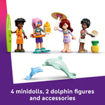 Load image into Gallery viewer, LEGO Friends Travel Boat Adventure Set - Boat Toy with a Spinning Sail, 4 Mini Dolls, 2 Dophins