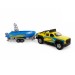 Load image into Gallery viewer, DIE CAST SUV W/TRAILER BOAT LIGHT & SOUND