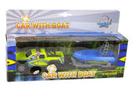 Load image into Gallery viewer, DIE CAST SUV W/TRAILER BOAT LIGHT & SOUND