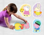 Load image into Gallery viewer, Peppa Pig - 4 Large Shaped Puzzles