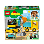 Load image into Gallery viewer, Lego Duplo Truck & Tracked Excavator 10931