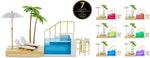 Load image into Gallery viewer, Rainbow High Colour Change Pool Beach Club Playset