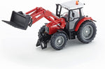 Load image into Gallery viewer, 1:32 MASSEY FERGUSON TRACTOR W/FRONT LOADER