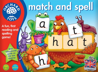 ORCHARD TOYS MATCH AND SPELL - ASST