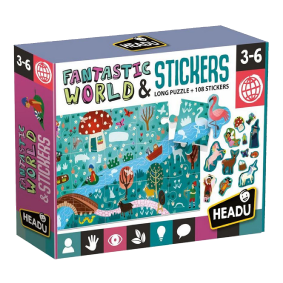 FantasticWorld 45 PC Jigsaw & Removeable Stickers