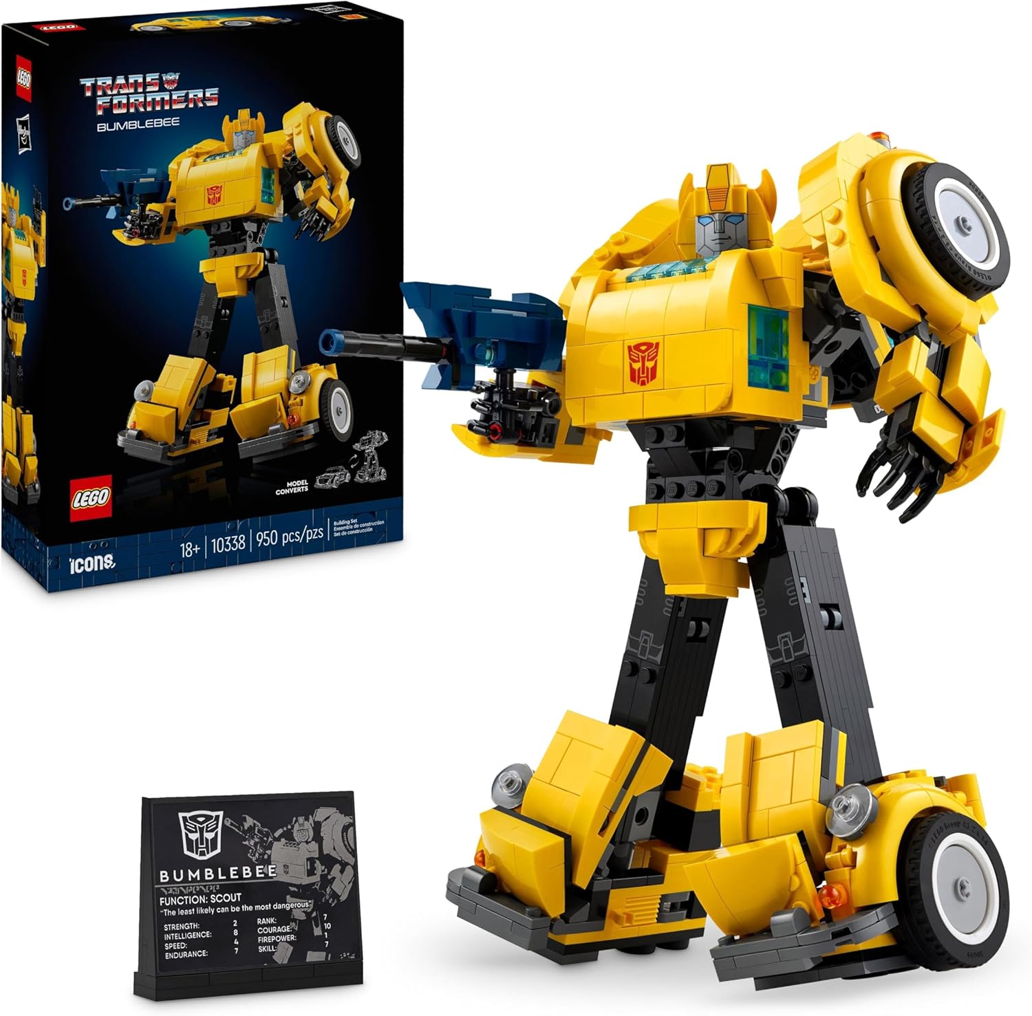 LEGO Icons Transformers Bumblebee 10338