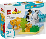 Load image into Gallery viewer, Duplo Wild Animal Families: Penguins &amp; Lions 10442
