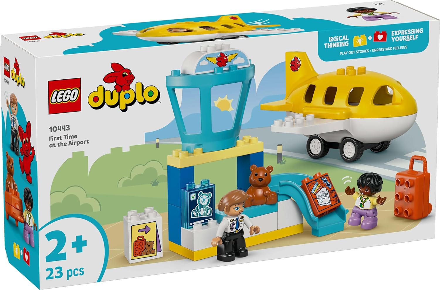 LEGO DUPLO First Time at the Airport - Educational Motor Skills Toy for Toddlers 10443