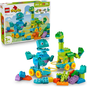LEGO DUPLO Town 3in1 Dinosaurs on Wheels 10451 Learn-Through-Play Toddler Toy