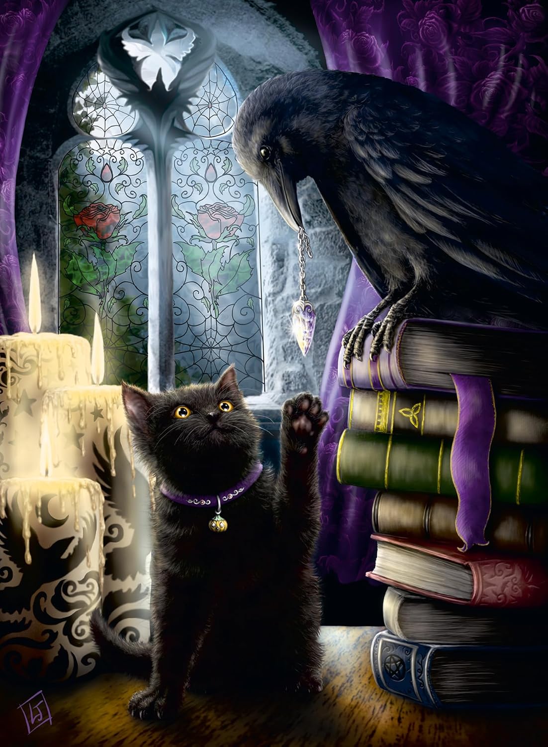 Ravensburger Black Cat and Raven 500pc