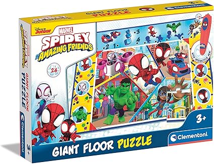 Spidey & Friends - Giant Floor Puzzle With Pen