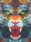 Load image into Gallery viewer, Ravensburger Polygon Lion 500pc
