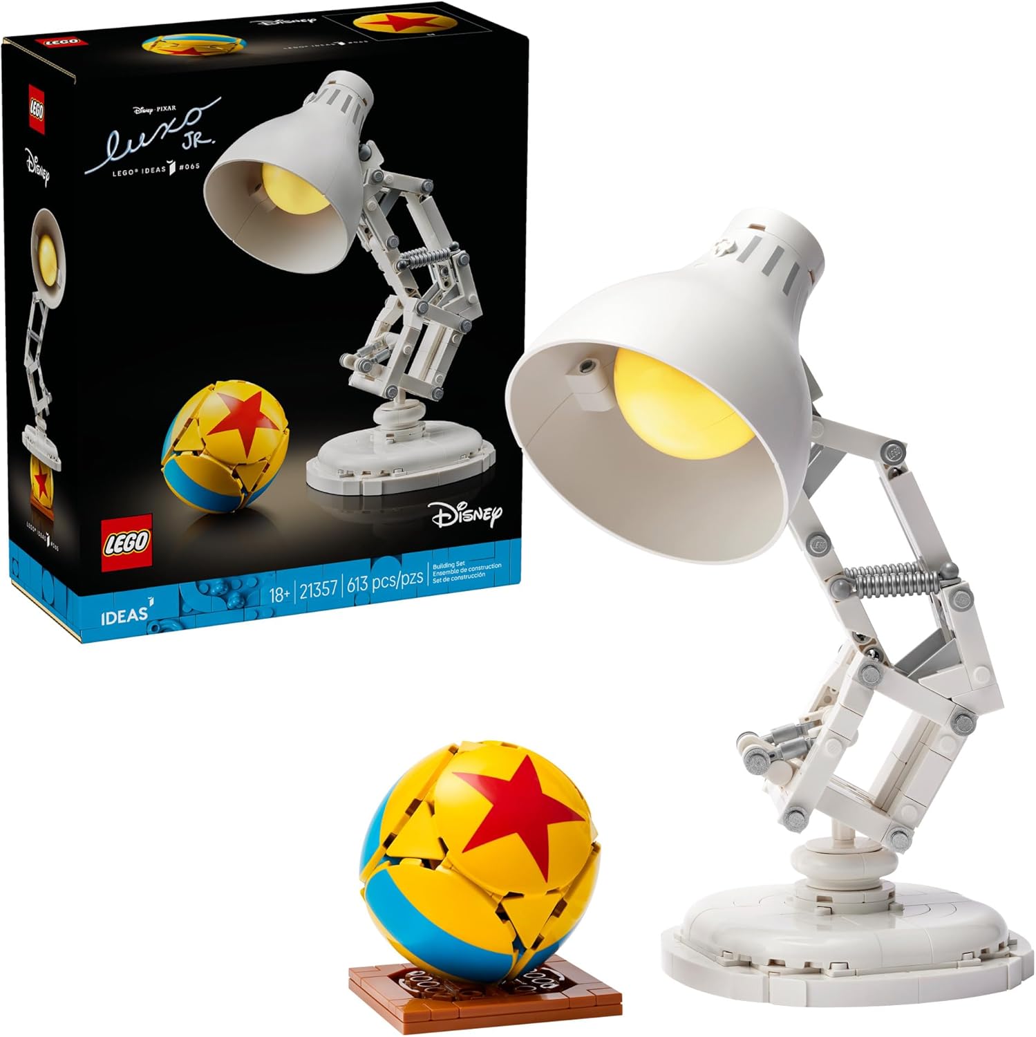LEGO Ideas Disney Pixar Luxo Jr 21357. - Room Decorating and Building Set for Adults