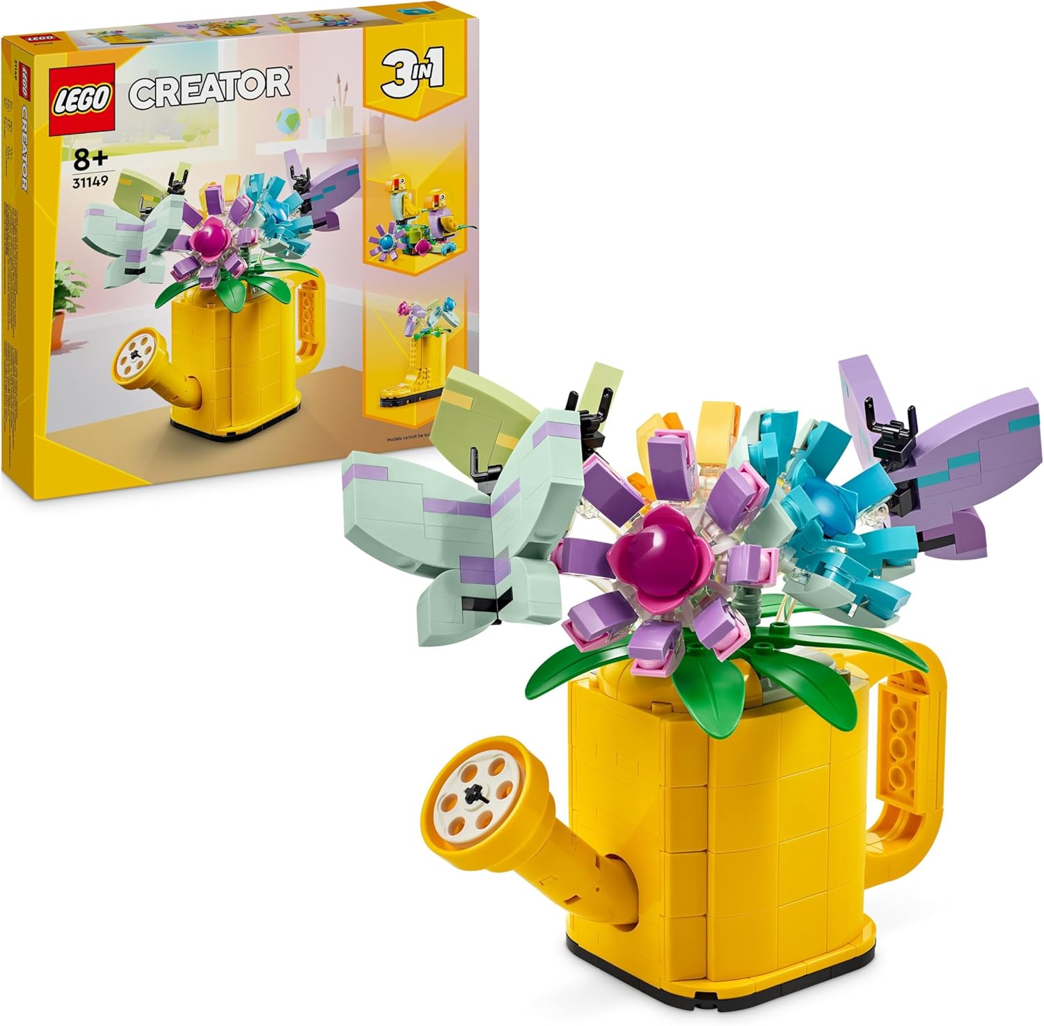 LEGO Creator 3in1 Flowers in Watering Can Toy to Welly Boot to 2 Birds on a Perch 31149