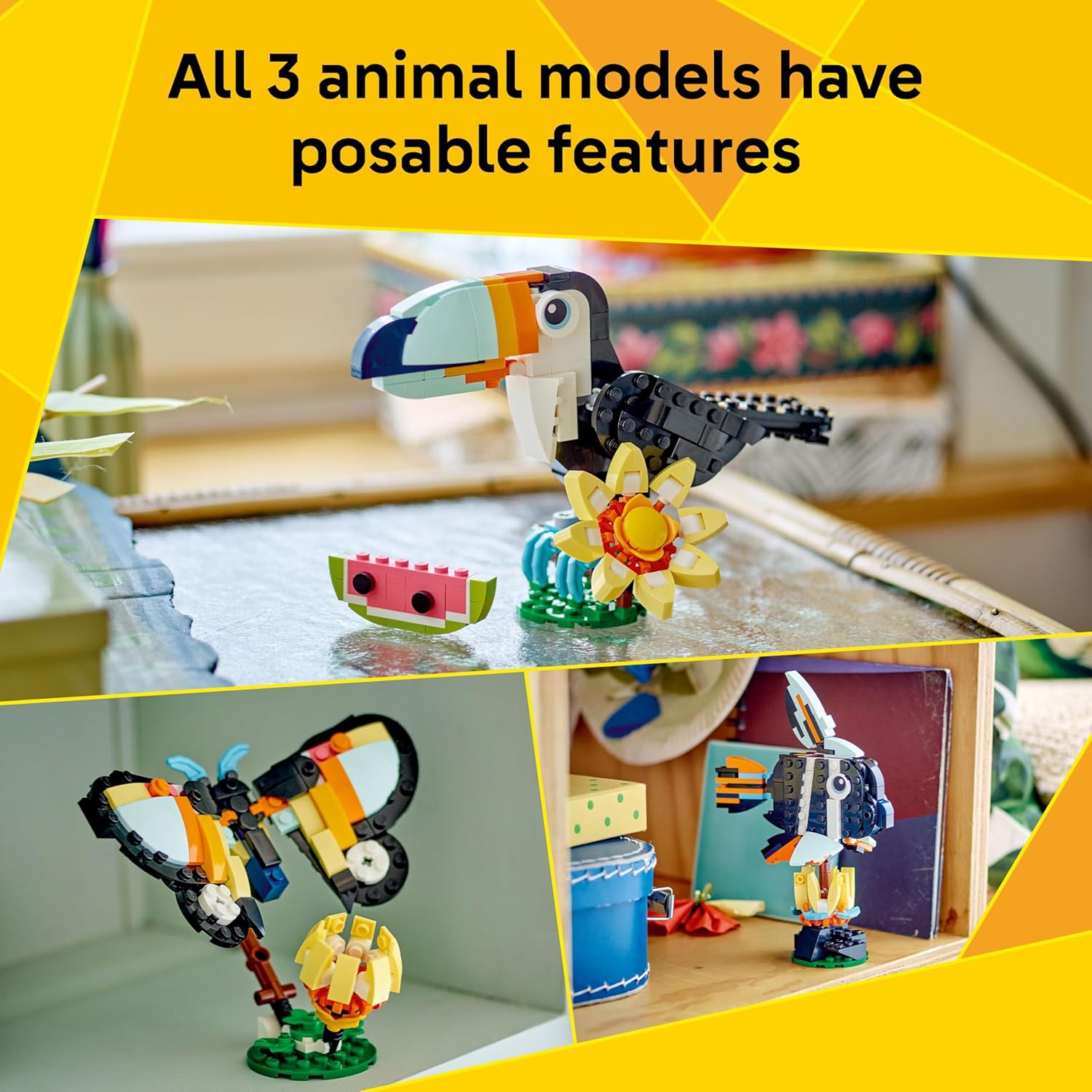 Lego Creator Wild Animals: Tropical Toucan 3in1