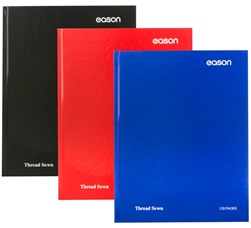 Eason 120 page Hardback Assorted Colour Pack of 3