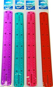 EASON 12 FLEXIBLE RULER ASST COLOURS