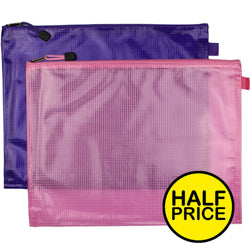 2 PACK B4 PINK/PURPLE MESH BAG - HALF PRICE