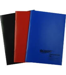 EASON 3PK A4 PP 120 PAGE MANUSCRIPT BOOK (BLK/BLUE