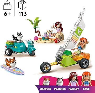 Lego Friends Surfing Dogs Scooter Adventure 42641