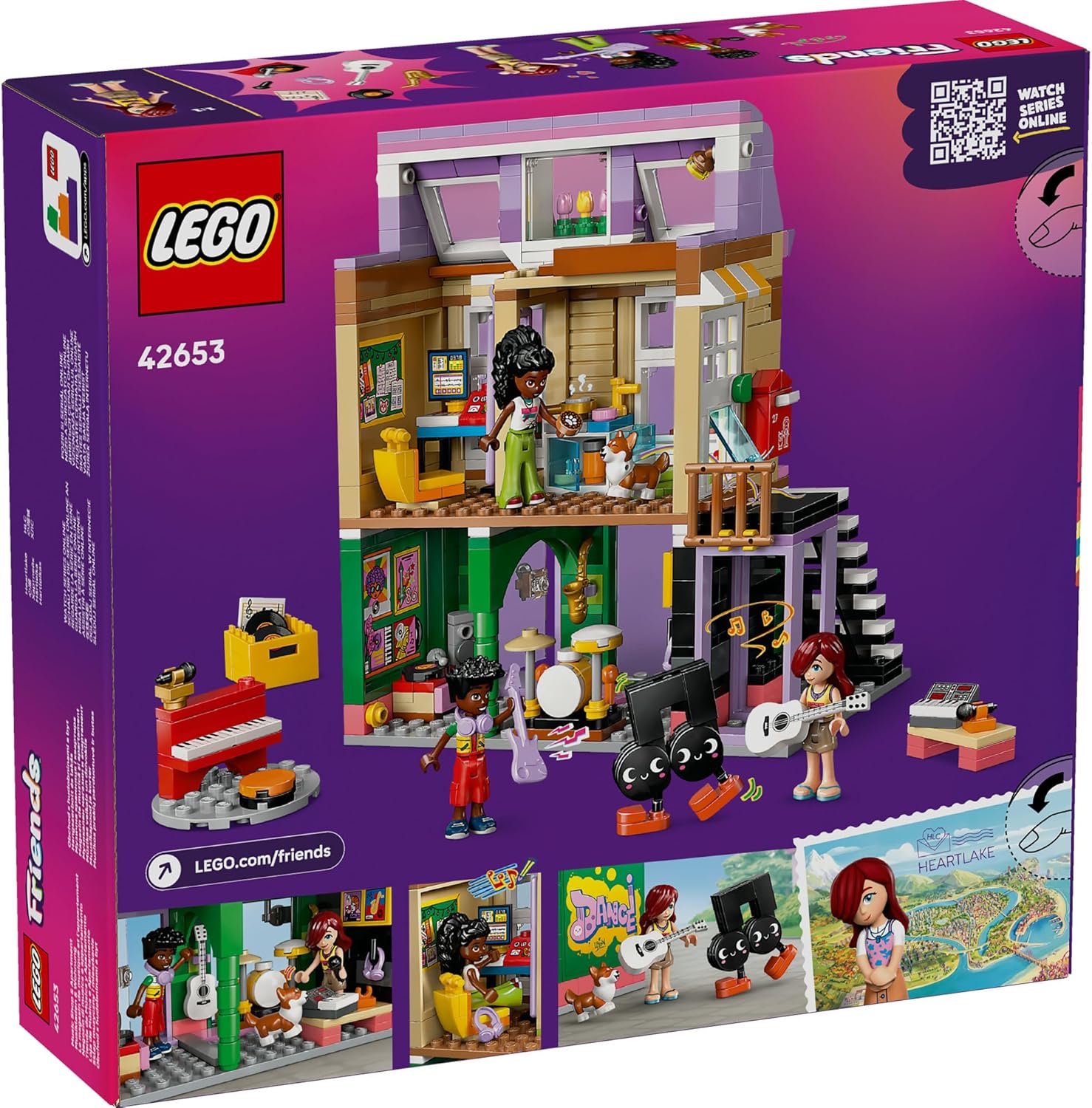 LEGO® Friends Music Store & Apartment 42653 Building
