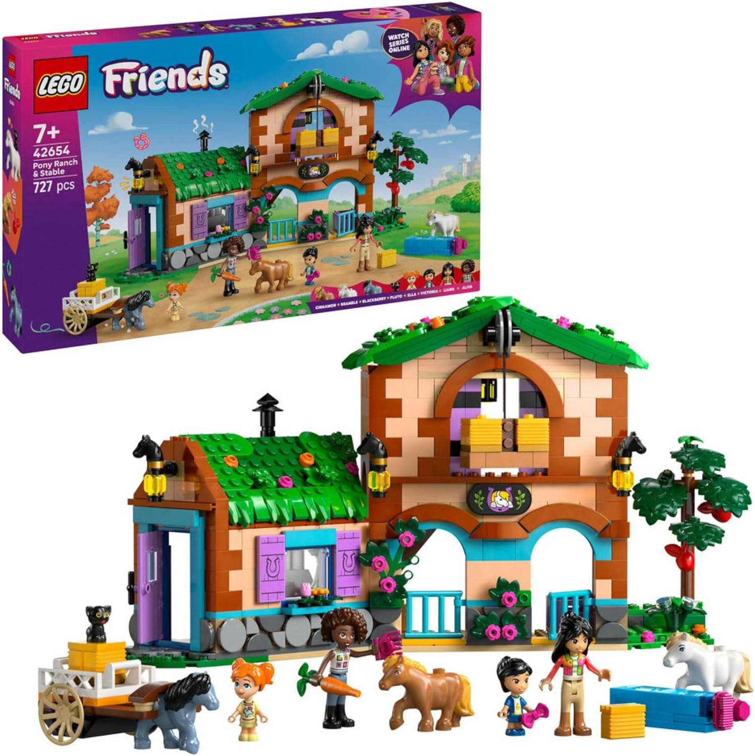 LEGO Friends Pony Ranch & Stable 42654 Building Set
