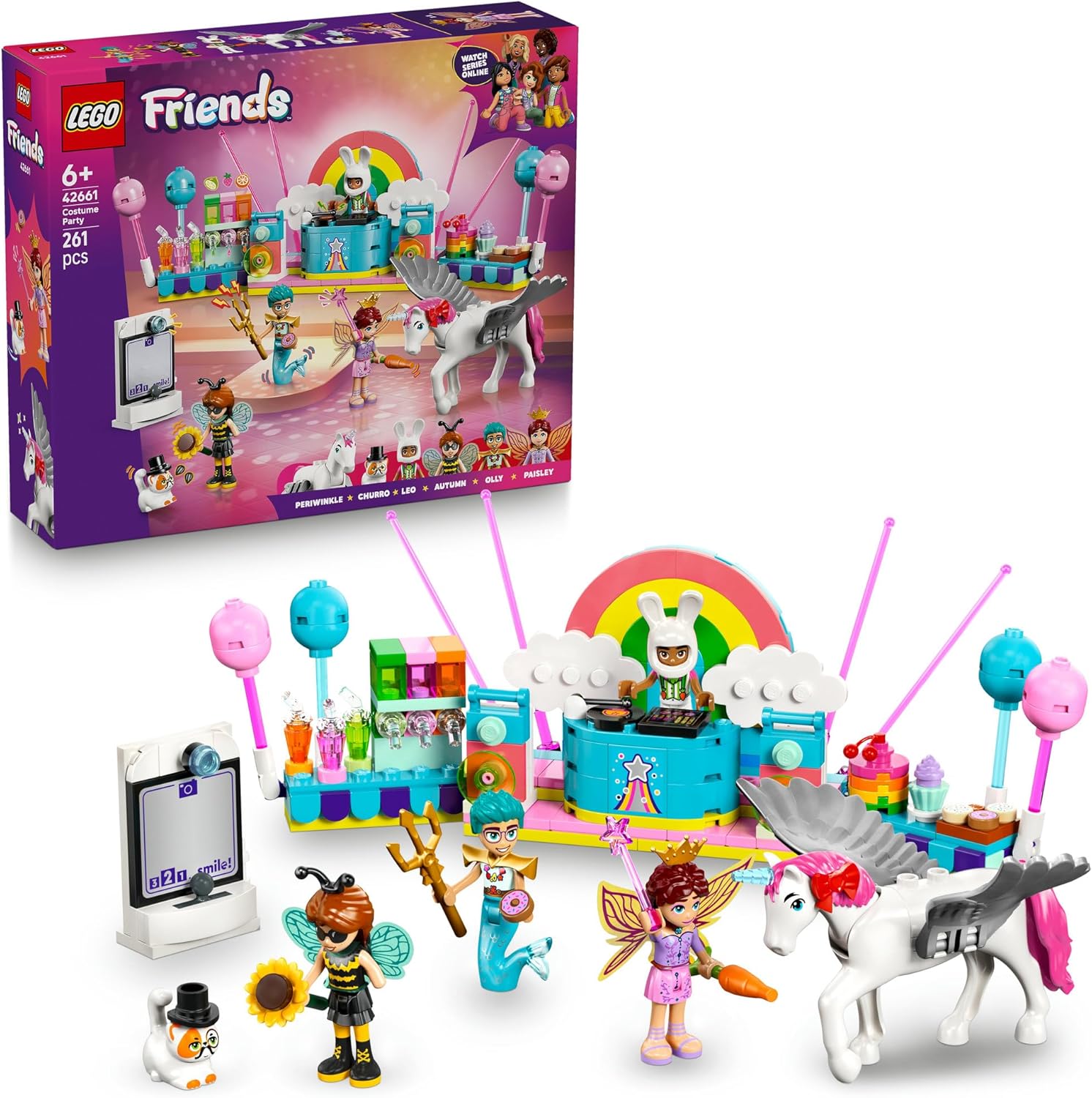 LEGO® Friends Costume Party with Unicorn & Fairy 42661