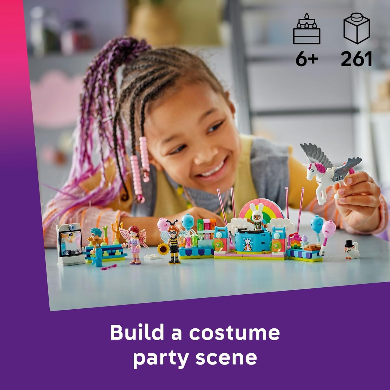 LEGO® Friends Costume Party with Unicorn & Fairy 42661