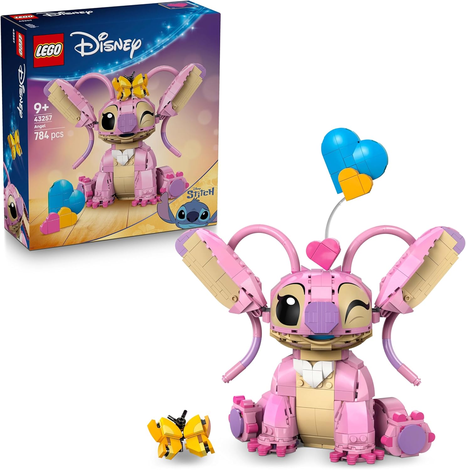 LEGO 43257 | Disney Angel - Lilo & Stitch Building Toy - Brick Built Display Figure