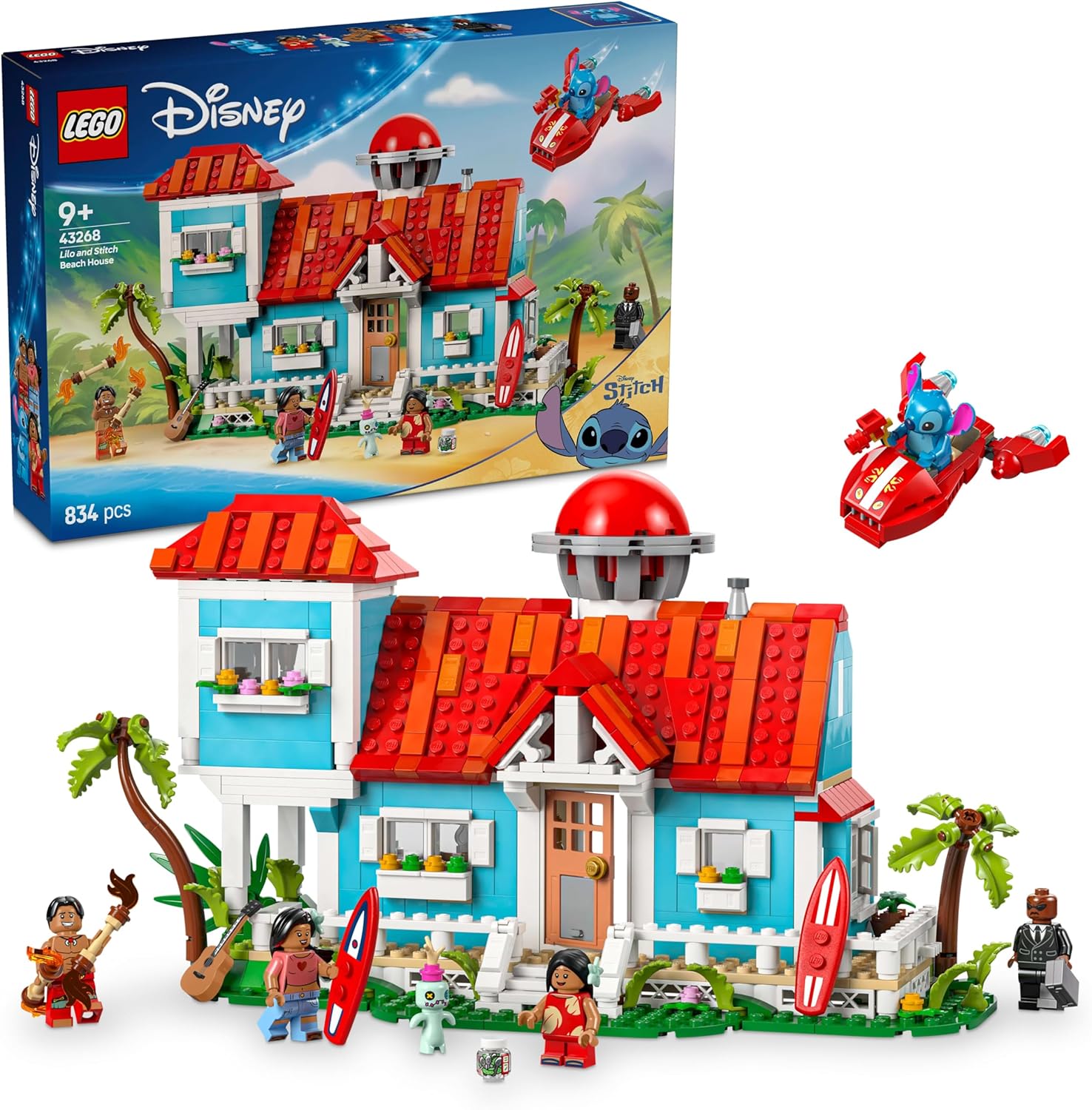 LEGO Disney Lilo and Stitch Beach House 43268