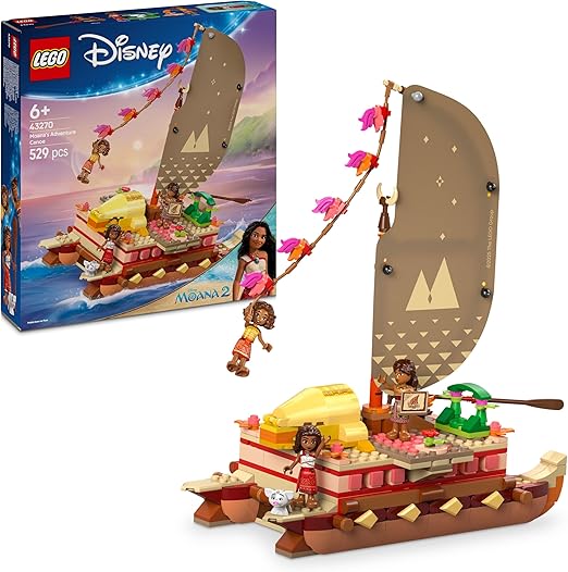 LEGO Disney Princess Moana 2 Moana's Adventure Canoe 43270