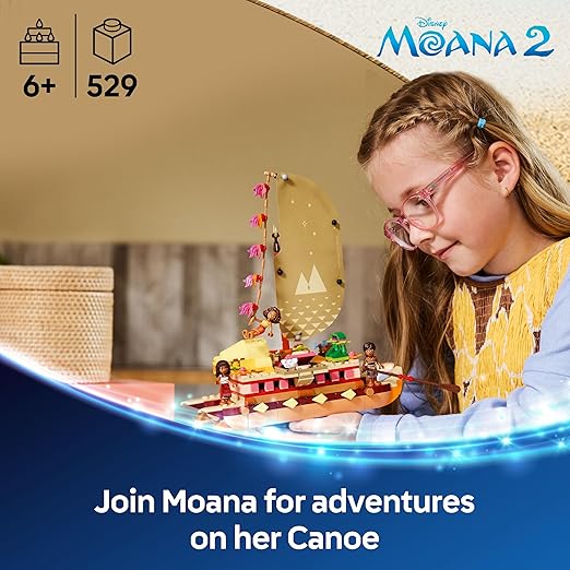 LEGO Disney Princess Moana 2 Moana's Adventure Canoe 43270
