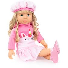 46cm CHARLENE UNICORN DOLL W/SOUND & ACCESSORIES