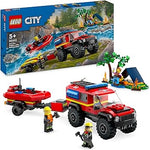 Load image into Gallery viewer, 4x4 Fire Truck with Rescue Boat  60412
