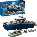 Load image into Gallery viewer, LEGO City Police Boat Chase 60456 Toy Building Set, Floatable Speedboat and Crook’s Dinghy
