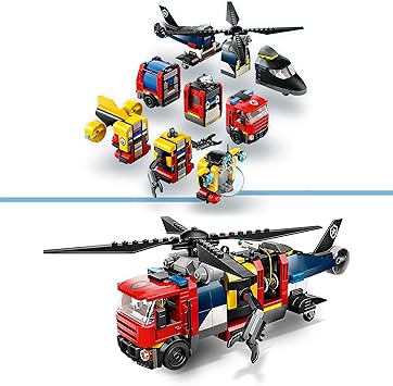 Lego City Helicopter Fire Truck & Submarine 60462