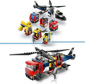 Lego City Helicopter Fire Truck & Submarine 60462