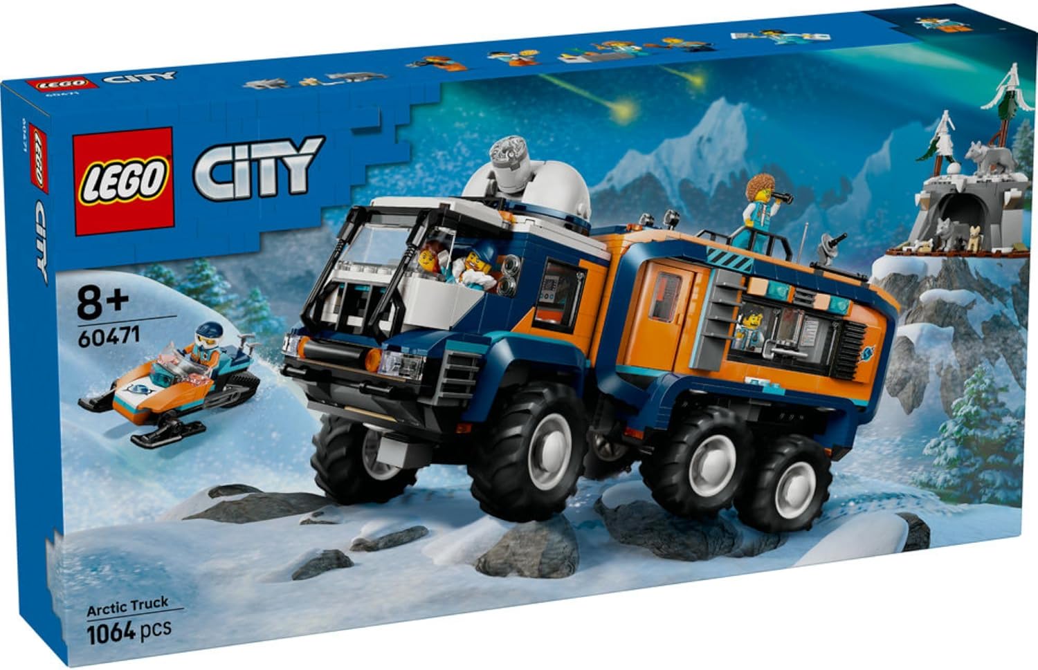 LEGO City Arctic Explorer Science Lab Truck 60471 STEM Toy for Kids and Model Vehicle Fans Aged 8+,