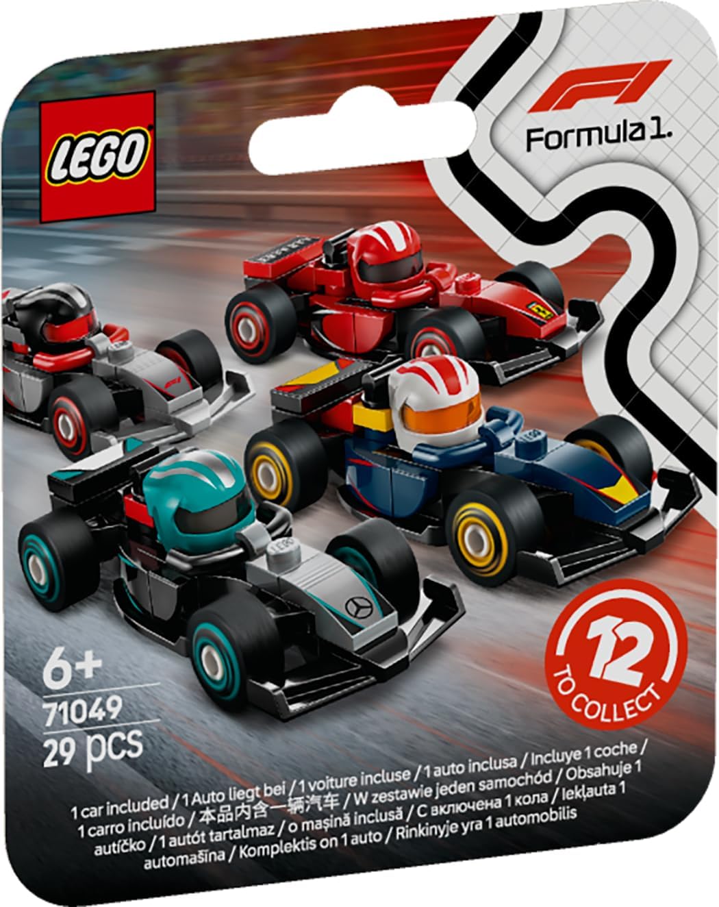 LEGO F1 Collectible Race Cars Toys Formula 1 Teams incl. Ferrari, Mercedes, McLaren, Red Bull 71049