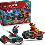 Load image into Gallery viewer, LEGO NINJAGO Kai’s Motorcycle Speed Race 71838 Playset with 2 Ninja Bike Toys and 2 Minifigures
