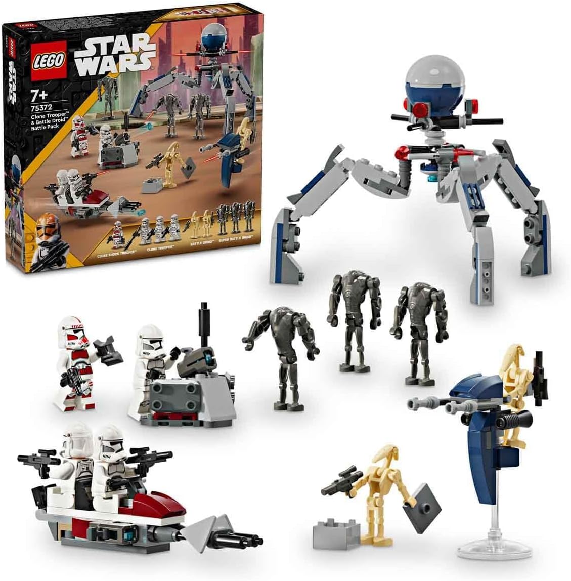 LEGO Star Wars Clone Troopers and Battle Droids Battle Pack 75372