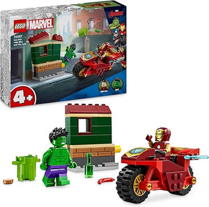 LEGO Marvel Iron Man with Bike and The Hulk