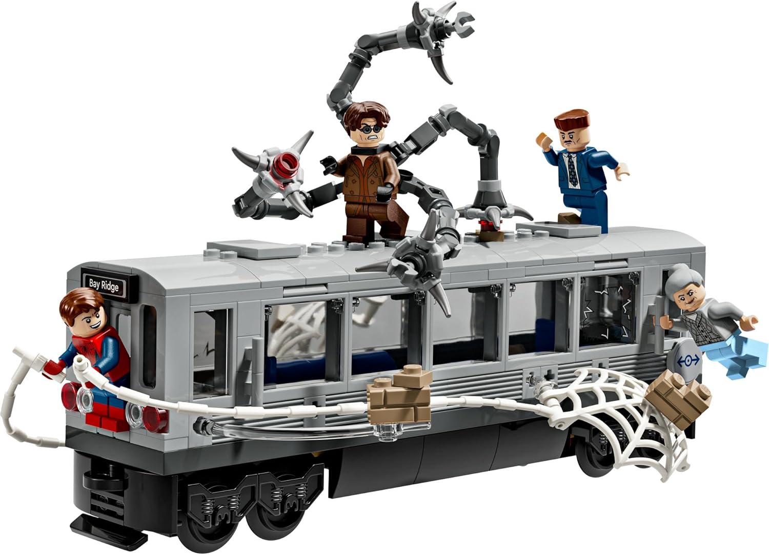 LEGO Marvel Spider-Man vs. Doc Ock Subway Train Scene 76321