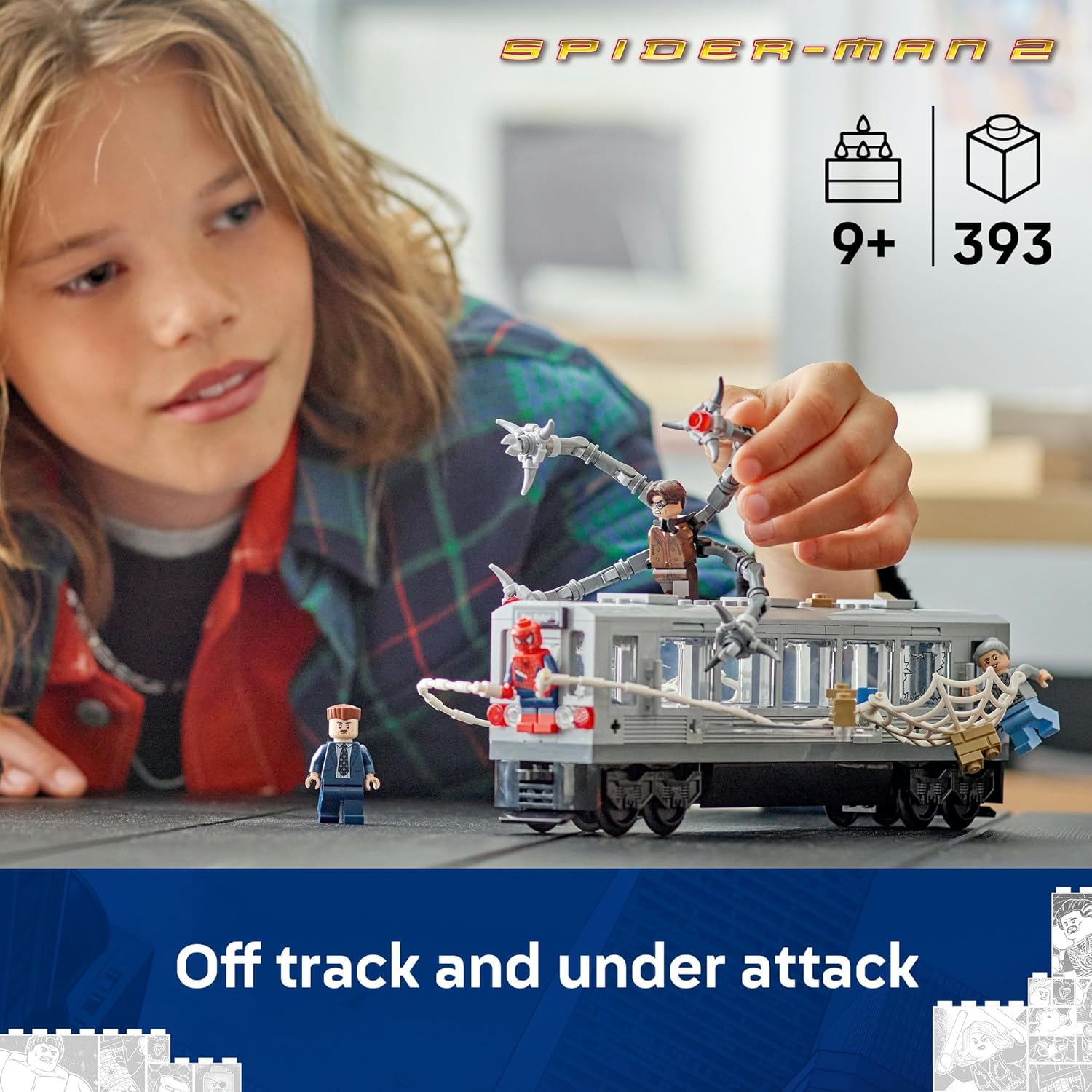 LEGO Marvel Spider-Man vs. Doc Ock Subway Train Scene 76321